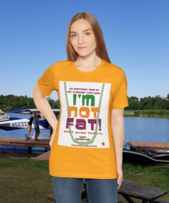 Funny Birthday Tee - "I'm Not Fat!" - Celebrate Fat Tuesday in Style