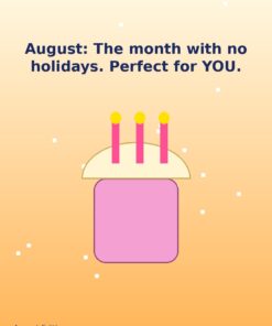 The August Clean Slate Holibirthday eCard