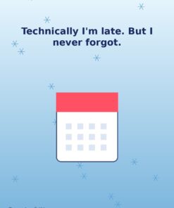 Better Late Than Forgotten — December Holibirthday eCard