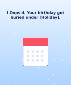I Oops'd — April Holibirthday eCard