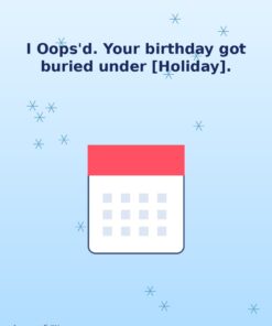 I Oops'd — January Holibirthday eCard