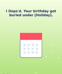 I Oops'd — May Holibirthday eCard