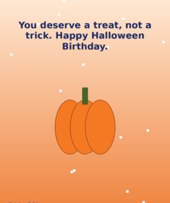 Treat, Not Trick Holibirthday eCard