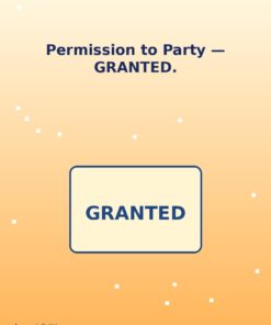 Permission to Party Holibirthday eCard